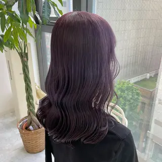 セミロング レイヤー×透明感カラ ーHAYATOのヘアスタイル