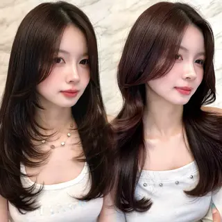 ロング 韓国ヘア/艶髪/ 透明感カラー/つぐみのヘアスタイル
