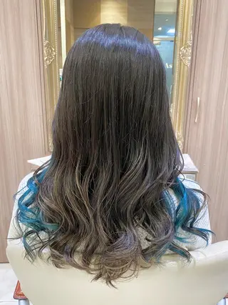 ロング カラー 古川 琴美のヘアスタイル