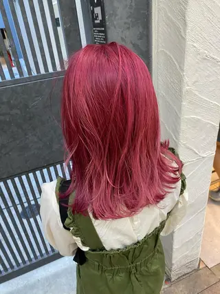 ミディアム カラー AMI Hair  supply所属・髪質改善カラー 韓国風レイヤーのヘアスタイル