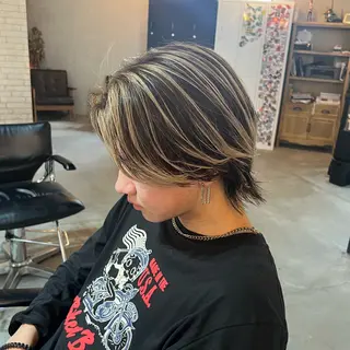 ショート カラー メンズ センターパート職人 店長/TSUBASAのヘアスタイル