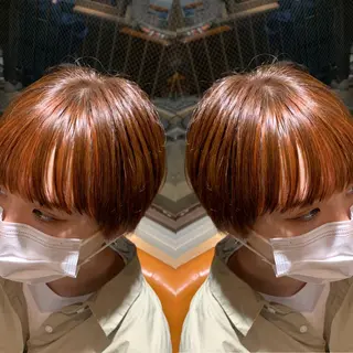 ショート カラー 韓国🇰🇷 ✂︎hair 内田愛のヘアスタイル