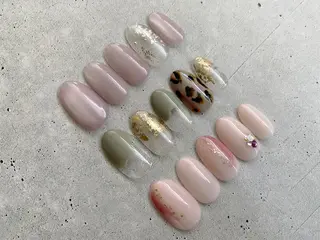 ミディアム アプレラプリュイ CIAL鶴見店 高野のネイルデザイン