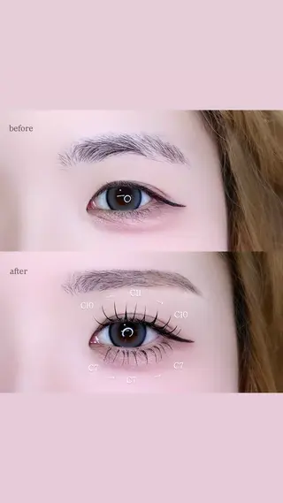 マツエク・マツパ mila 天神 aineのマツエク・マツパデザイン