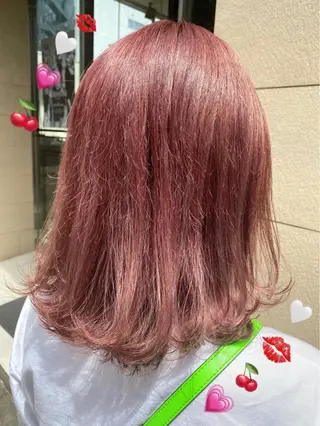 セミロング カラー ヘアアレンジ Lim五反田所属・TSUNA 🌙 Lim 五反田のマツエク・マツパデザイン