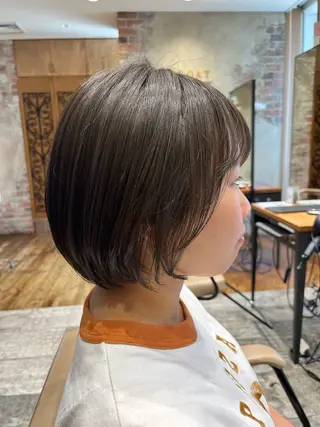 ショート 顔まわりカット 前髪カット安井楽人のヘアスタイル