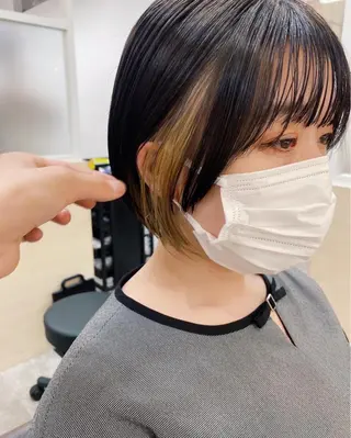 ショート カラー IVORY.所属・🟩白髪ぼかし/ボブ /ショートヘア/大司のヘアスタイル