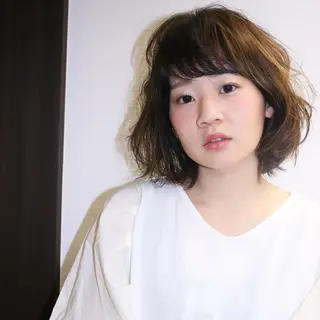 ミディアム 永見 敏英のヘアスタイル