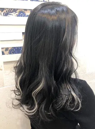セミロング カラー 💘カラー人気Ｎｏ. １💘SAYAのヘアスタイル