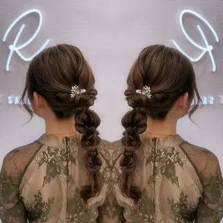 ヘアアレンジ 秋葉原コットン所属・ヘアセット 🤍AIRA🤍のヘアスタイル