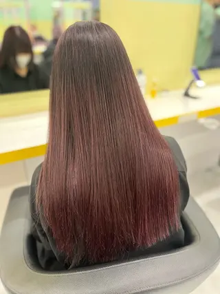 ロング カラー ハイトーンカラー 🦄レイヤーカットのヘアスタイル