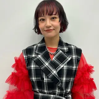 ショート カラー パーマ MINX aoyama所属・似合わせボブ/縮毛 矯正/りょうたのヘアスタイル