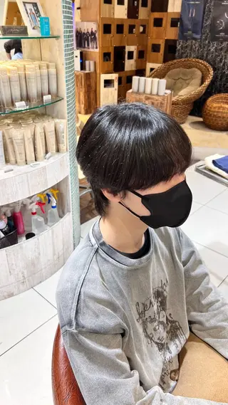 ミディアム メンズ 新宿/メンズパーマ/ メンズ特化/和田瑞生のヘアスタイル