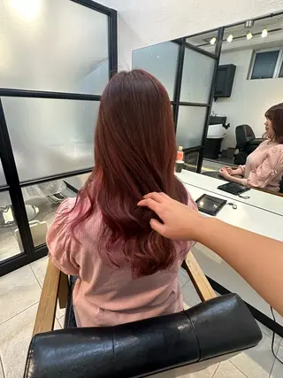 ミディアム カラー Yui. ハイトーン/パーマ/のヘアスタイル