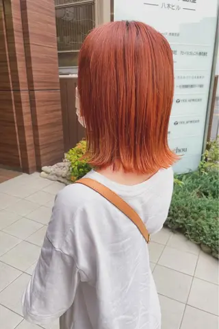 ミディアム カラー ハピネスクローバー学園前所属・✨ミニモ指名奈良1位 ✨濱崎のヘアスタイル