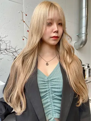 ミディアム カラー 松尾太樹 【pia】福岡美容室のヘアスタイル