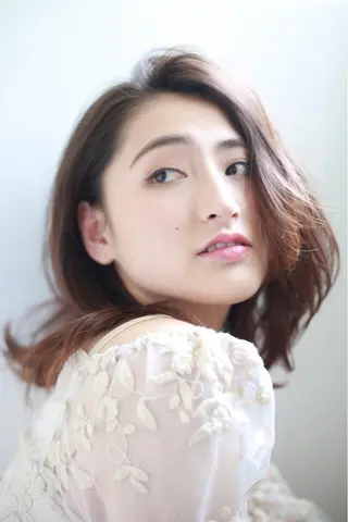 ミディアム カラー 🦋透明感 艶カラー Rie🦋のヘアスタイル