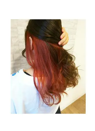 ロング カラー JIL BLAN 京都所属・RU RIのヘアスタイル