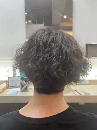 ショート パーマ メンズ 久保田 和正のヘアスタイル