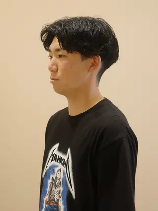 ショート メンズ 韓国ヘア/髪質改善/ レイヤー/ブラウンのヘアスタイル