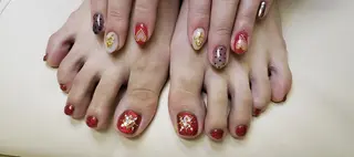 ミディアム ネイル クロキ 。のネイルデザイン