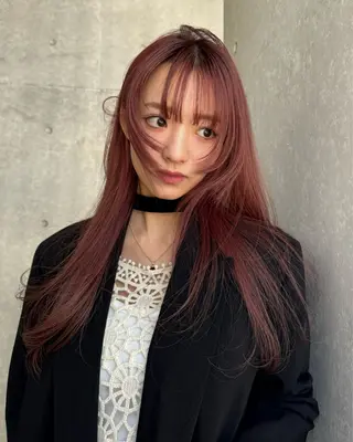 ロング カラー 似合わせhair /モガミユナ🎀のヘアスタイル
