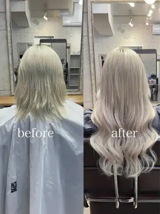 ロング Nuit 新宿所属・エクステ×ブリーチ× レイヤー🌟Kのヘアスタイル