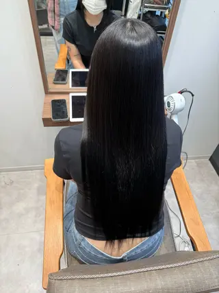 ロング ルナ💎ブリーチ 推しカラー💎名駅のヘアスタイル