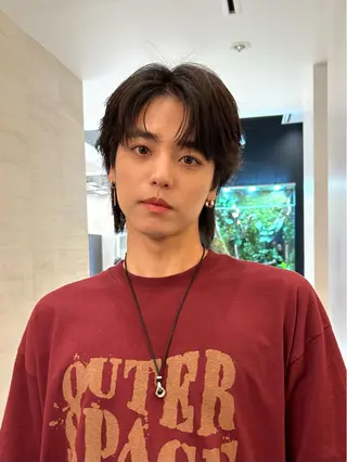 ショート パーマ メンズ 岡田大志🇰🇷 中/韓メンズヘアのヘアスタイル