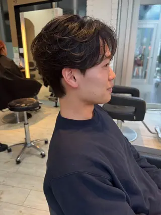 パーマ メンズ 谷口 莉々葵のヘアスタイル