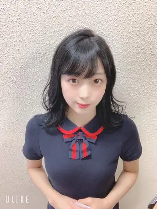 ミディアム カラー ⛄️冬の透明感 カラー⛄️大西のヘアスタイル