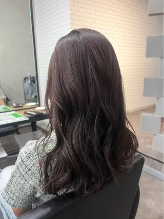セミロング カラー GrandLink 福本梓のヘアスタイル