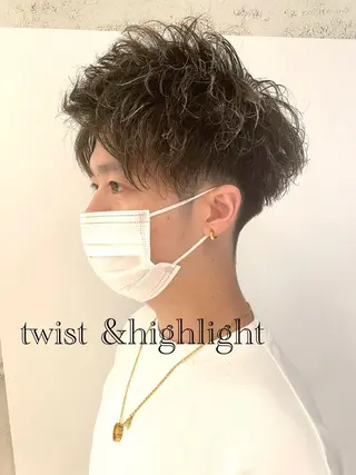 パーマ メンズ 💗艶×髪改善カラー 特化💗AYAKIのヘアスタイル