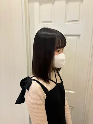 ミディアム パーマ Belle 新宿店所属・🐰パーマモデル 募集中/ゆな🐰のヘアスタイル