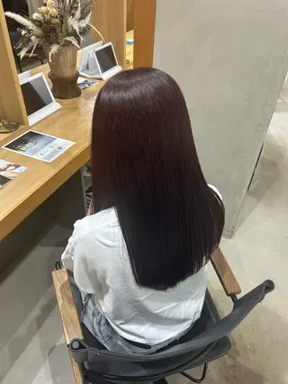 ロング カラー 野崎 唯華のヘアスタイル