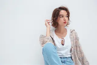 ショート ヤスノ リョウのヘアスタイル