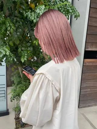 ミディアム カラー REINA☁️透明感 カラー/ぷつっと♡のヘアスタイル