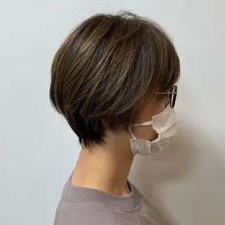 ショート 【白髪ぼかし】 愛甲竜佑のヘアスタイル