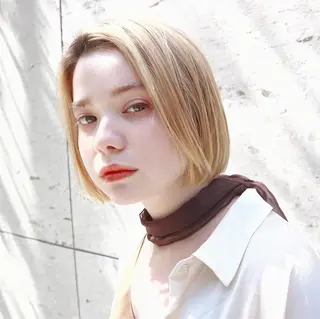 ミディアム カラー amber池袋所属・徳本 駿太のヘアスタイル