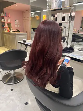 ロング カラー 愛され暖色♥️モテ 艶髪♥️りなのヘアスタイル