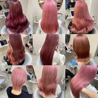 セミロング カラー 新宿/韓国ヘア 中明度カラー/かやのヘアスタイル