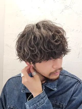 パーマ メンズ 原宿 フェザーパーマ fifth イノウエのヘアスタイル