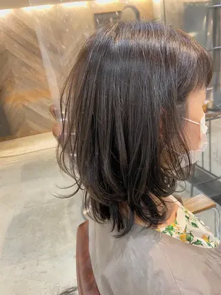 ミディアム カラー 髪質改善/森ノ宮/ 美容室/店長杉山慶尚のヘアスタイル