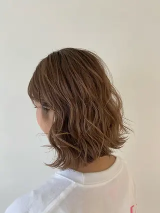 ミディアム カラー ヘアアレンジ 🌻Insta指名 NO.1🌻Shoのヘアスタイル