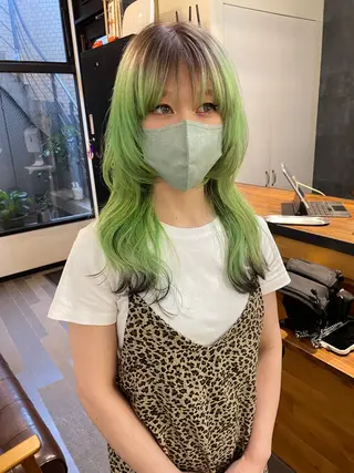 ロング やまぎし ひろきのヘアスタイル