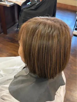 ショート カラー hair make MUI所属・ひらの ももかのヘアスタイル