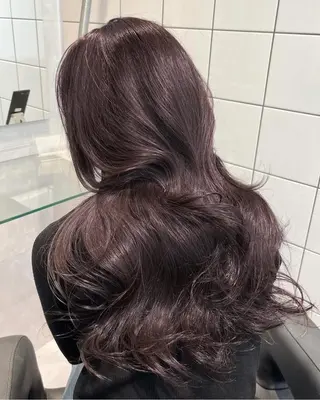 カラー 透明感ラベンダー/ レイヤー/表参道のヘアスタイル