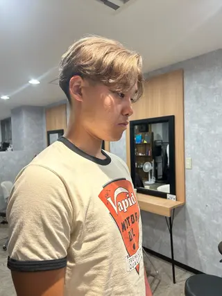 メンズ 最新ケアカラー 髪質改善YUTOのヘアスタイル