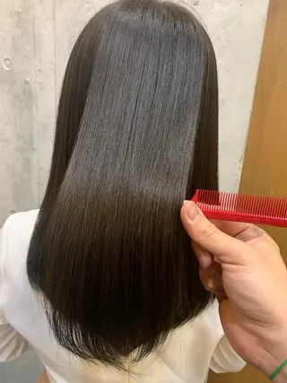 セミロング プルエクステで憧れの ロングヘアに✨蛇石のヘアスタイル