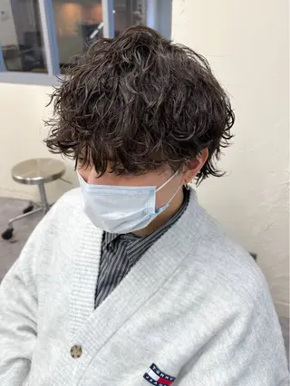 ショート パーマ メンズ メンズパーマ メンズ特化ryoのヘアスタイル